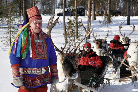 Sami-Tradition auf der Rentierfarm