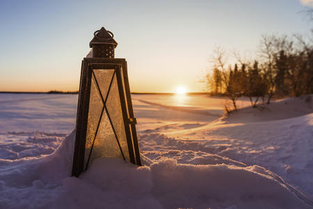 Sonnenuntergang in Apukka