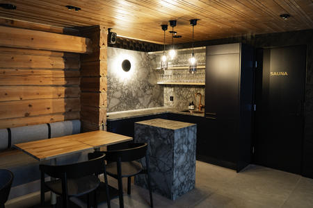 Sauna von innen