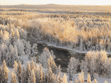 Die Landschaft rund um Vaattunki