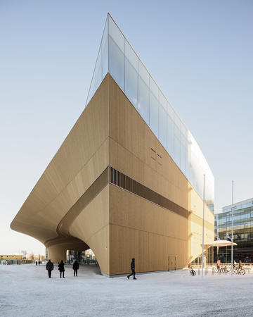 Moderne Architektur Helsinki Finnland Bibliothek Oodi (c) Tuomas Uusiheimo