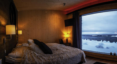 Nordlicht-Vogelhäuschen mit Sauna und Terrasse mit Outdoor-Jacuzzi