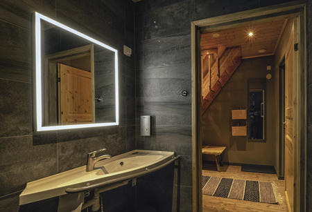 Badezimmer in der Wilderness Juniorsuite (groß)