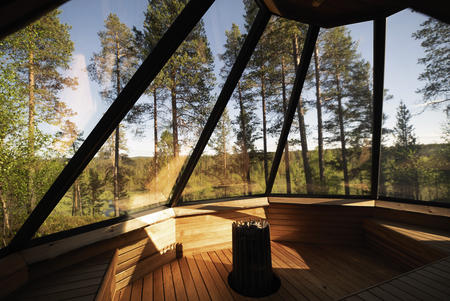 Ausblick aus der Panoramasauna