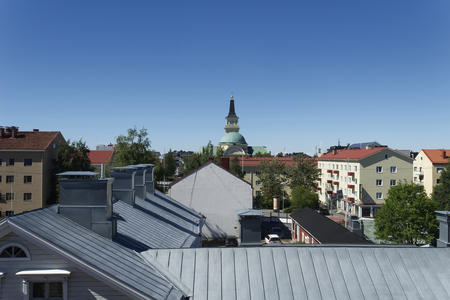 Aussicht aus dem Standard Zweibettzimmer, obere Etage