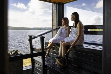 Sauna mit Panoramablick