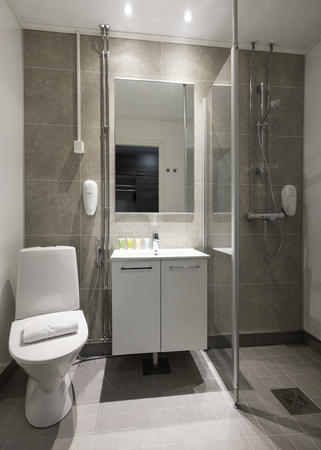 Badezimmer des Doppelzimmers