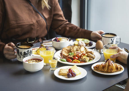 Frühstück im Hotelrestaurant