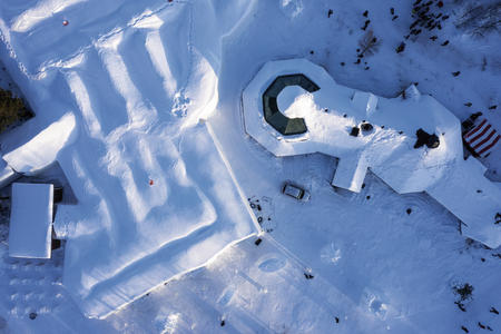 Das Arctic Snow Hotel von oben